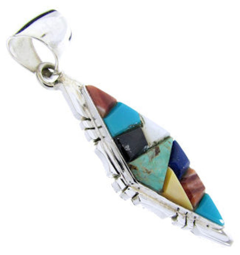 Multicolor Sterling Silver Pendant Jewelry JW66409